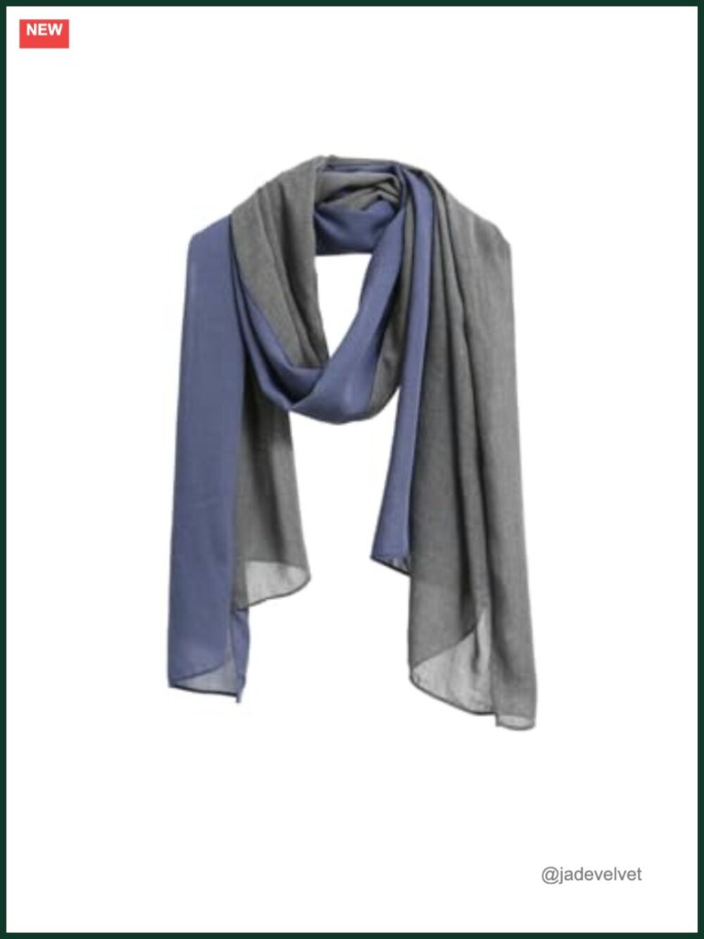 Lightweight Scarf Shawl Wrap with Clean Hemmed Edges
